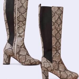 Daniel Pliner Snakeskin Knee-High Boots